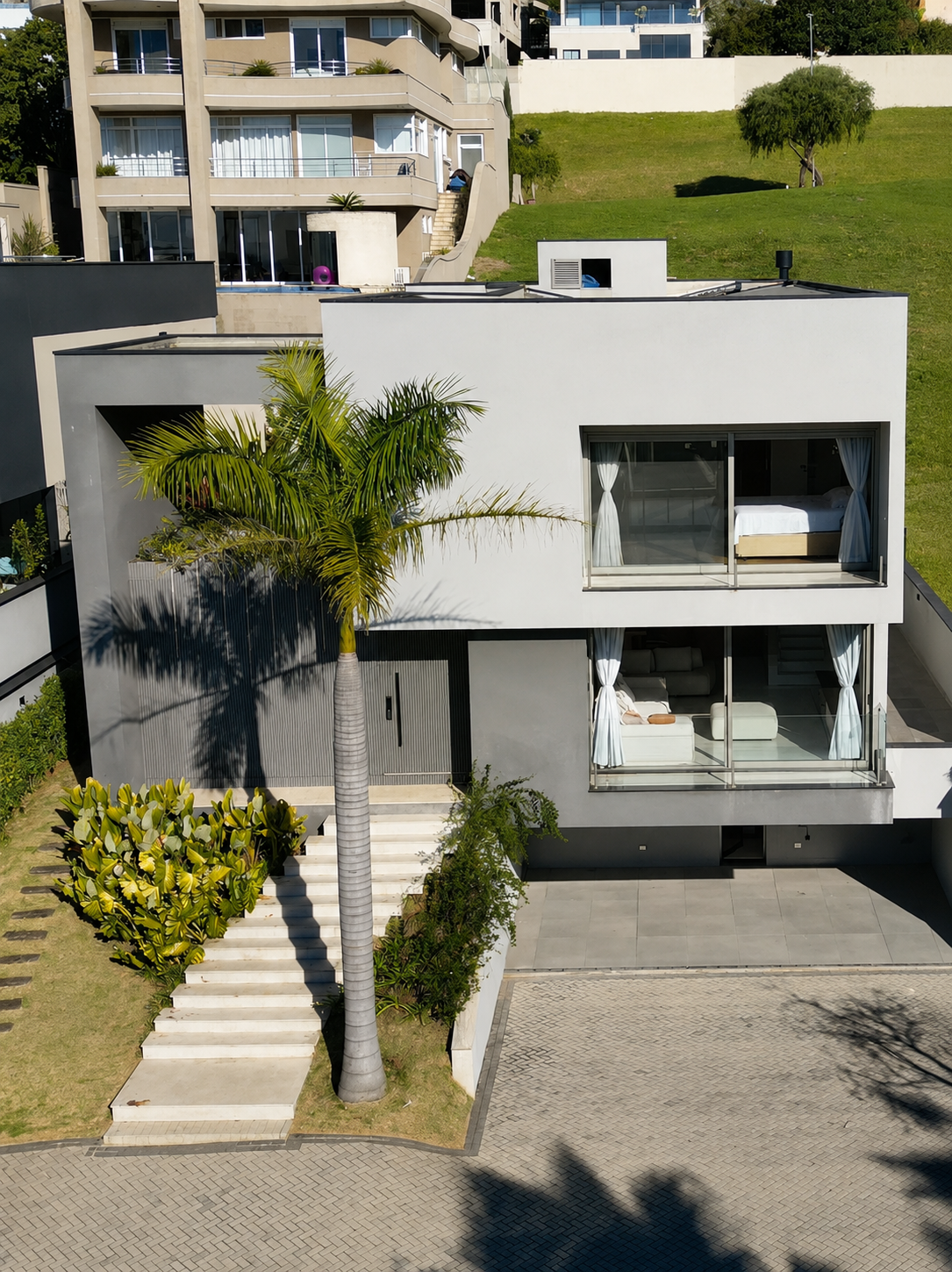 Fachada vertical de residência RM